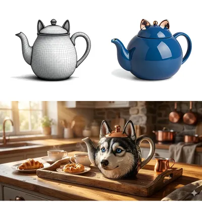 Desata la magia de la mañana: la encantadora tetera Husky transforma tu infusión diaria.