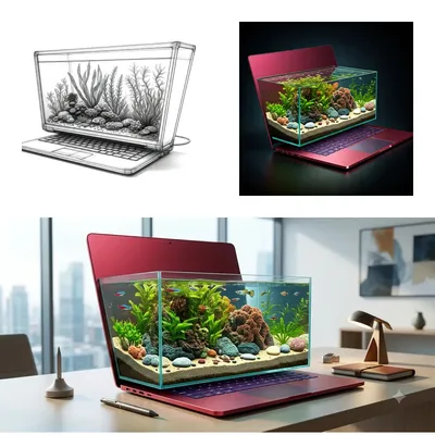 The Laptop Fish Tank