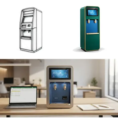 Améliorez l'hydratation au bureau : le distributeur inspiré des guichets automatiques révolutionne l'innovation au travail
