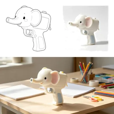 Your Desk Needs More Joy: Meet the Elephant Water Gun