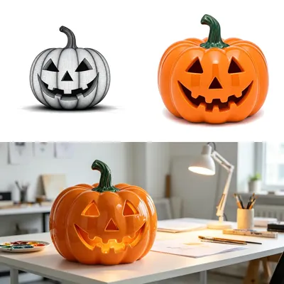 Upgrade Your Halloween: The Modern Wireframe Pumpkin Lantern