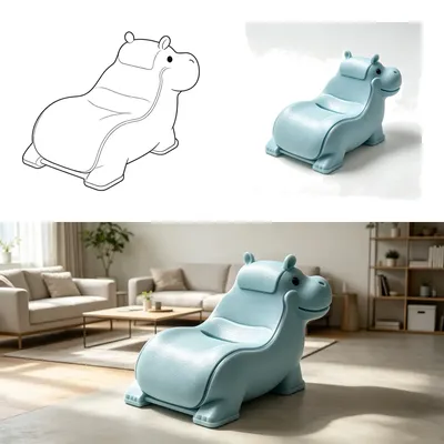Sink into Serenity: Your New Hippo Chaise Lounge Awaits