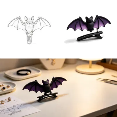 Subtle Edge: How a Sleek Bat Hairpin Elevates Your Modern Workspace