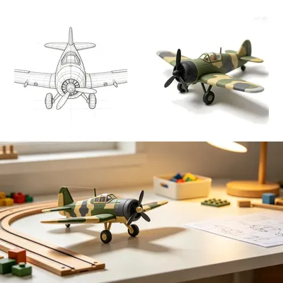 The Wireframe Jet: Where Blueprints Meet Playtime
