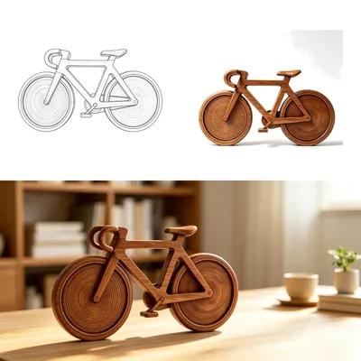 My New Favorite Thing: A Laser-Engraved Wooden Bicycle
