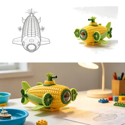That Corn-Shaped Submarine: Why Whimsy Belongs on Your Design Desk