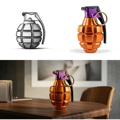 Potato Paradox: Crafting a Wireframe Grenade for the Modern Studio