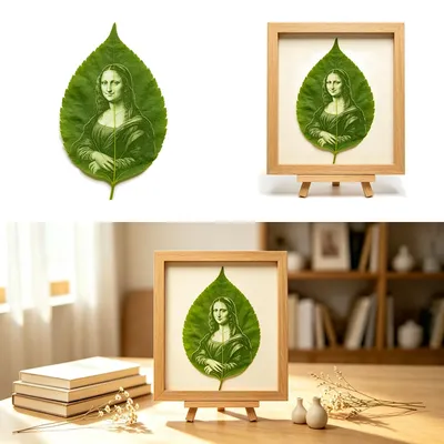 My Mona Lisa Moment: A Memory Etched on a Leaf