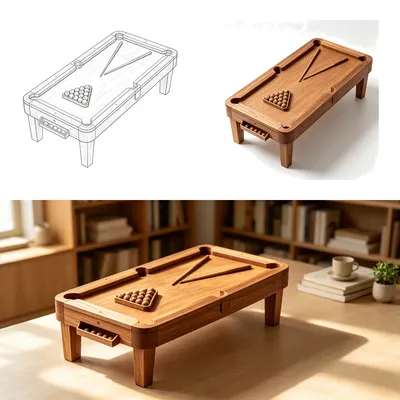 A Nova Alma da Minha Mesa: Uma História de Ornamento de Bilhar