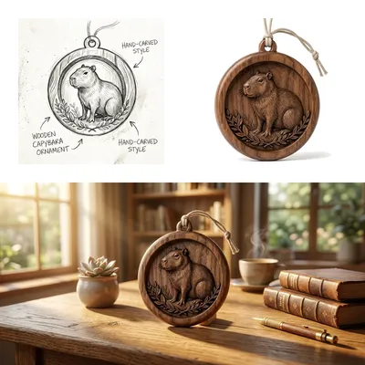 Why I Placed a Laser-Engraved Capybara Wood Carving on My Desk