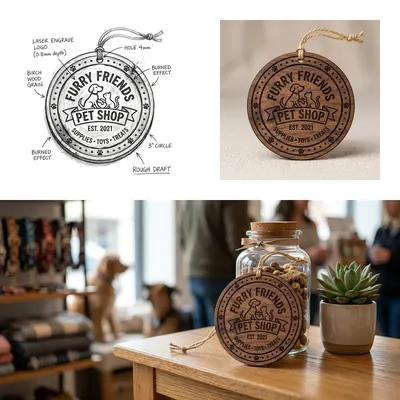 Perché ho scelto una decorazione in legno incisa a laser per il banco della mia boutique