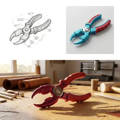 Claws on the Workbench: The Engineering Behind Our Crimson Crab-Claw Pliers
