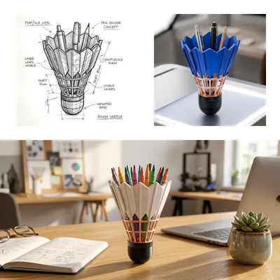 A Functional Desk Sculpture for Creatives Who Hate Boring Workspaces