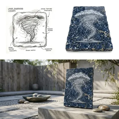 Why I Etched a Violent Storm into Dark Slate for My Minimalist Garden