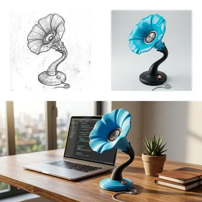 The Morning Glory Speaker: Organic Geometry Meets Desktop Audio
