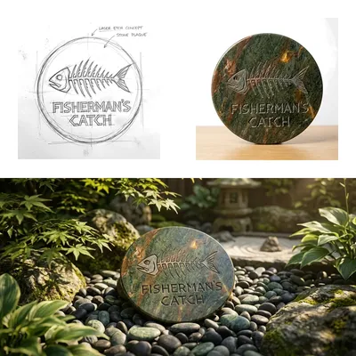 Finding Stillness in Slate: A Laser-Etched Zen Garden Anchor