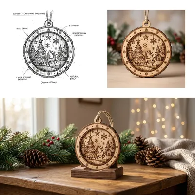 Why a Wireframe Wooden Ornament Earns a Spot on My Desk This Winter