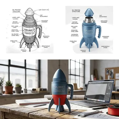 Engineering a Desktop Launchpad: The Story Behind the Rocket Thermos