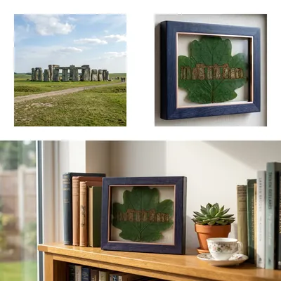 Etching Stonehenge onto a Fallen Leaf: Preserving My Favorite Travel Memory