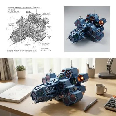 The Titanium Honeycomb: A Sci-Fi Centerpiece Built for the Creative Studio