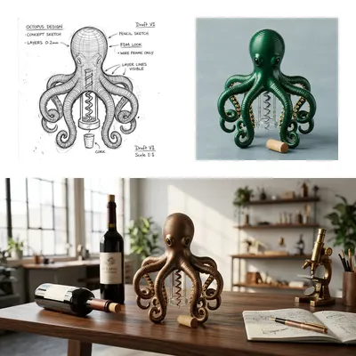 Heavy Metal for the Workbench: Engineering the Bronze Octopus Corkscrew