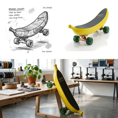 The Banana Board: Where Pop Art Meets Urban Mobility